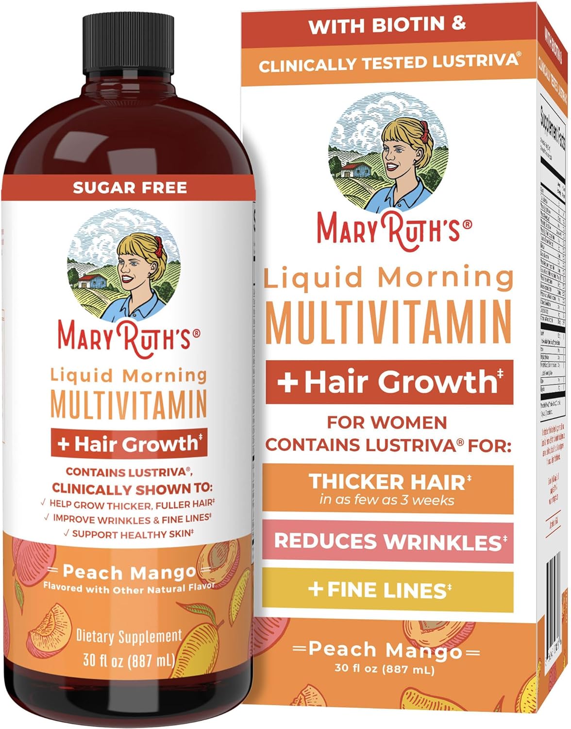 MaryRuth’s Multivitaminico avanzado para crecimiento y Cuidado del Cabello